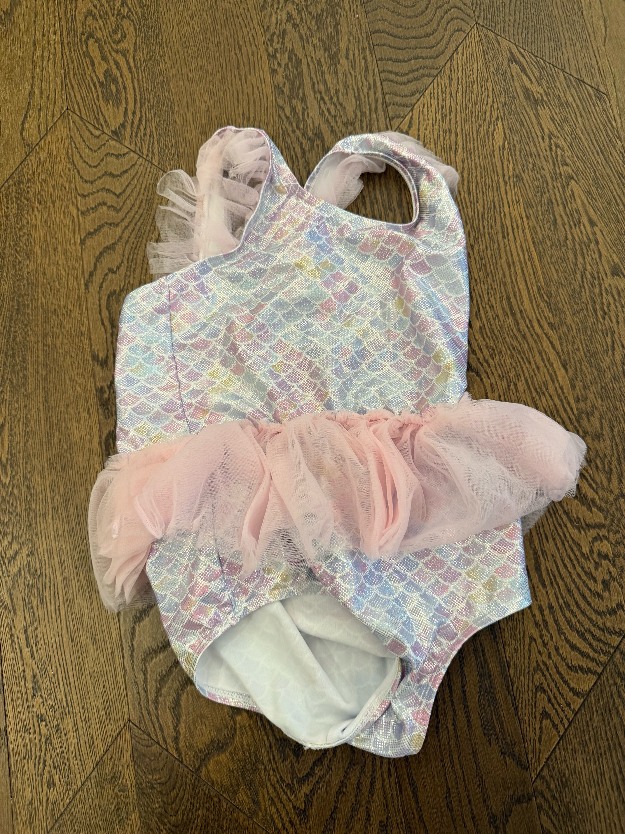 佑游儿童泳衣女孩泡温泉泳衣小童婴幼儿连体游泳三件套31605美人鱼3XL 实拍图