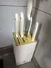 双立人（ZWILLING）银点刀具套装厨房刀具全套砍骨刀水果刀削皮刀菜刀家用厨具白色6件套 实拍图