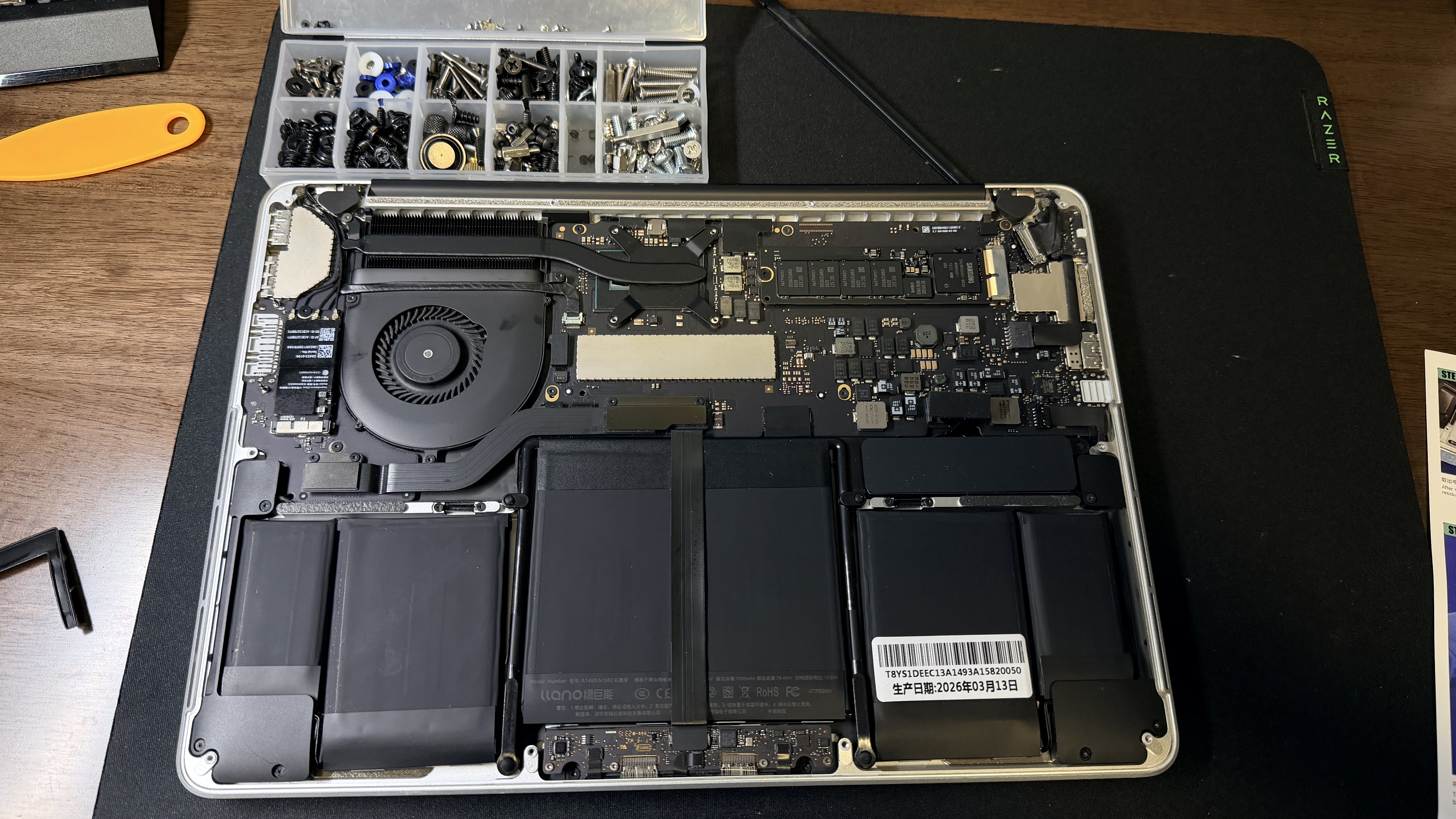 绿巨能（llano）适用苹果笔记本电脑电池Macbook Air Macbook Pro2015电池A1466/65/a1502/a1398/a1708/a1989/1990 Pro A1502/A1 实拍图