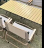 野徒者露营装备全套户外桌椅折叠桌椅套装便携式蛋卷桌野餐烧烤露营桌椅 五件套【一桌四椅】米色 便携桌椅套装 实拍图