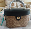 蔻驰（COACH）【品牌直供】奢侈品女包KAY盒子包斜挎包棕CBQ35 生日礼物送女友 实拍图
