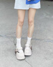 梵昇昱洞洞鞋女新款夏季时尚百搭厚底增高踩屎感透气防滑玛丽珍凉拖鞋 玛丽珍洞洞鞋【杏色】 35-36 实拍图