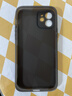 POZZO适用苹果12手机壳 iphone12保护套镜头全包超薄透明磨砂防摔软壳男女款 深空黑 实拍图