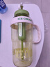 【京东物流】水杯冰霸吸管杯高颜值学生茶水分离大容量杯子 肚肚杯1个-浅绿色 实拍图