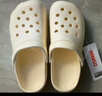 名创优品（MINISO）洞洞鞋女男夏季外穿沙滩凉鞋防滑厚底踩屎感包头凉拖鞋黑色36-37 实拍图