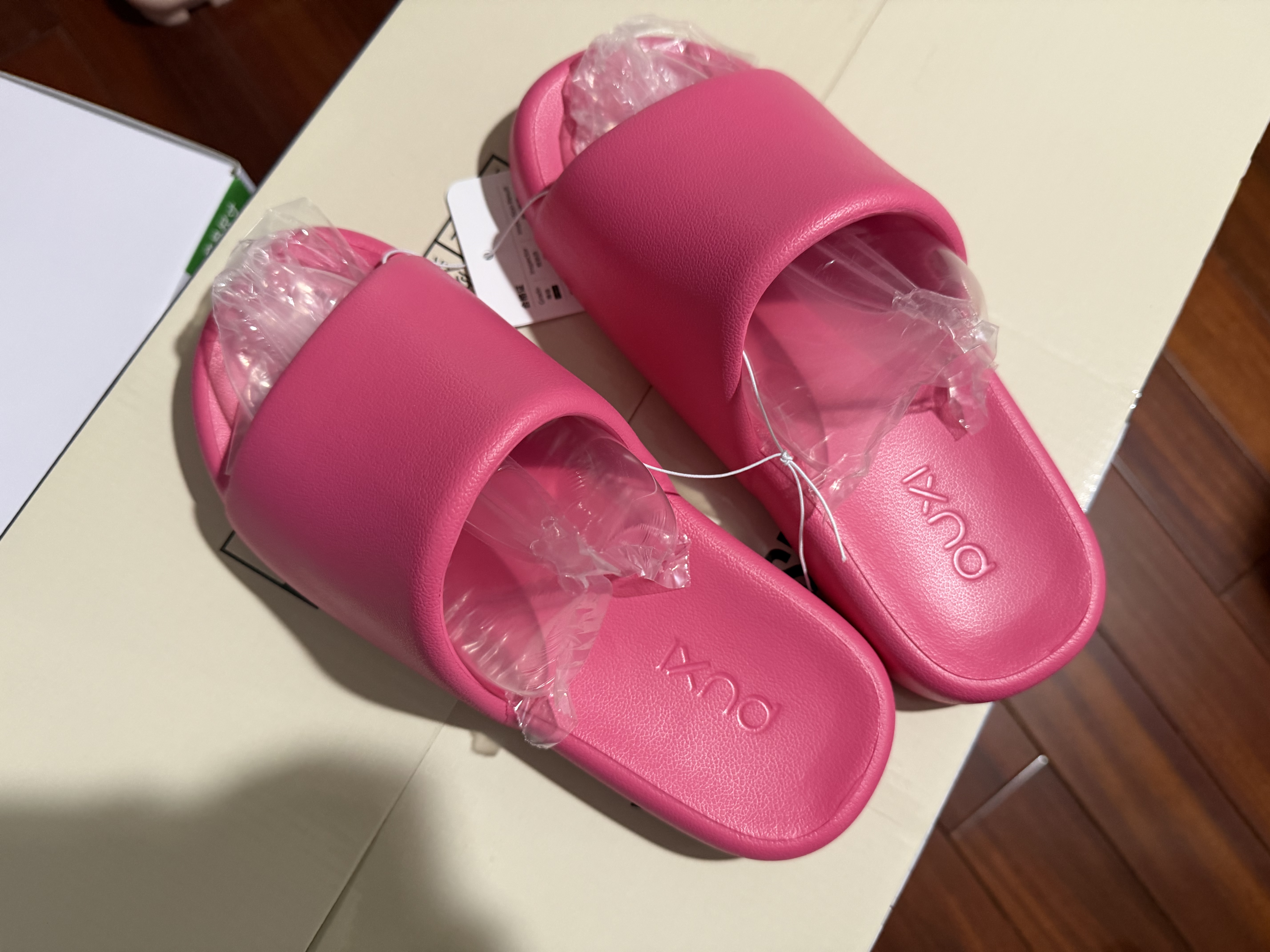 朴西夏季EVA皮纹女士室内凉拖居家浴室洗澡软底 树莓色 35-36 实拍图
