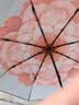 蕉下（beneunder）防紫外线遮阳伞三折双层黑胶晴雨伞防晒伞BM011花椿 实拍图
