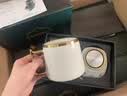 爱奢尔重阳节送老人礼物实用客户礼品员工奖品养生壶电炖水杯子伴手礼盒 养生杯办公室小型保温电热炖煮杯陶瓷白款绿礼盒 0.5L 公司客户周年庆纪念品定制工会活动团建奖品老师教师 实拍图