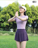 百思绒高颜值跑步套装女防走光舞蹈服健身房瑜伽服专业修身训练速干衣 实拍图