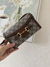 GUCCI古驰Gucci Horsebit 1955系列迷你手袋 米色和乌木色 均码 实拍图