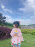 牧萌儿童防晒衣男女童防晒服夏季冰丝凉感宝宝防晒外套披肩 水蜜桃 M 实拍图