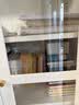 阿格贝贝钢制书柜带玻璃门防尘书柜落地一体家用图书馆书架收纳置储物柜 双开门钢化玻璃款 【五层】1.8米高0.8米宽 实拍图