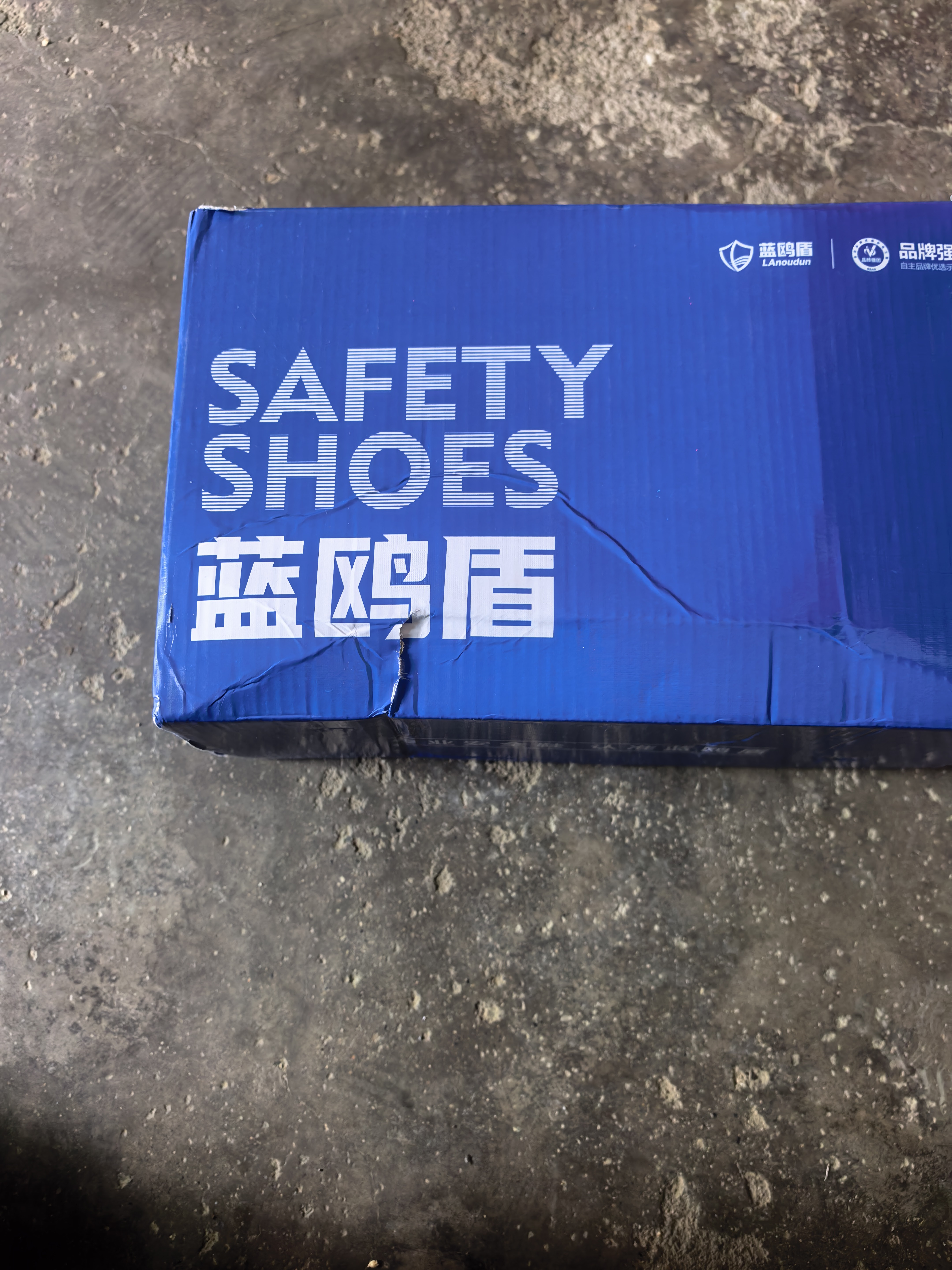 蓝鸥盾劳保鞋男士夏季透气轻便防砸钢包头防刺穿工作耐磨安全鞋D211 40 实拍图