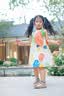 MQDMINI童装女童裙子夏季儿童吊带裙小孩无袖公主裙挂脖吊带裙多彩蜡笔 实拍图