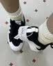 adidas NIZZA PLATFORM厚底增高运动帆布鞋女阿迪达斯三叶草 一号黑/白   37 实拍图