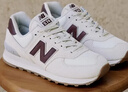 NEW BALANCE NB574官方休闲鞋女鞋复古舒适夏季透气网面礼物轻便百搭运动鞋 米白色 WL574RCF 37 (脚长23.5cm)尺码详询客服 实拍图