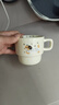网红新款叠叠马克杯宿舍家用可爱狗陶瓷杯水杯礼物茶杯咖啡杯 奶油色 1个 280ml 奶白礼帽小狗叠叠杯【无盒装】 实拍图