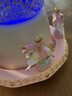 IMVE爱莎水晶球音乐盒 六一儿童节小女孩生日礼物/女生八音盒礼物玩具 大号粉色旋转木马（声控+飘雪） 实拍图