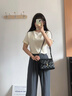 奥康女包牛皮2026新潮菱格链条包轻奢斜挎单肩包生日礼物送妈妈老婆 实拍图