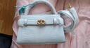 CHARLES&KEITH鳄鱼纹凯莉包手提斜挎婚包包女包生日礼物送女友CK2-50270880-1 Sea Salt Blue海盐蓝（新色） S 实拍图