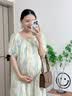 南木熊孕妇连衣裙夏季2026新款高级感孕妇装宽松大码时尚遮肚长裙雪纺裙 蓝色扎染裙L码【建议100-125斤】 实拍图