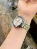 冠琴（GUANQIN）瑞士认证男士手表机械风格石英表男款夜光防水中青年学生手表礼物 本色白面钢带【大师版-双日历】 实拍图