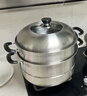 苏泊尔SUPOR 好帮手304不锈钢双层复底32cm蒸锅汤锅高拱盖蒸笼SZ32B5 实拍图