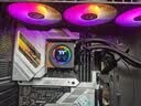 Thermaltake（Tt）钢影·木语360 一体式CPU水冷散热器 黑色（数显屏/ARGB风扇/360冷排/多平台） 实拍图