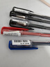 uni三菱 UM-100学生用中性笔签字笔混色(替芯UMR-5)0.5mm（3黑1蓝1红）5支装 实拍图