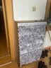 丝竹阁鞋柜家用门口玄关柜一体楠竹防尘入户大容量鞋架楼道外靠墙置物柜 蓝帘-茶色4层50 挂衣款 实拍图