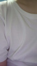 南极人纯棉短袖t恤男女夏季圆领体恤男士汗衫半袖t恤情侣打底衫上衣白T 实拍图