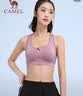 骆驼（CAMEL）运动内衣女跑步瑜伽健身外穿背心文胸 J0S1QL9905 流沙紫 XL 实拍图