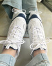 斯凯奇（Skechers）小白熊女鞋夏季厚底百搭老爹鞋熊猫鞋休闲运动鞋 实拍图