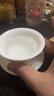 韵化羊脂玉瓷陶瓷盖碗单个悬停敬茶杯青花功夫茶具盖子悬浮泡茶碗试用 羊脂玉-水墨江山-悬停三才盖碗 实拍图