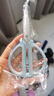 文体办公剪不锈钢剪刀合集文化用品 蓝色双色剪刀*大号一把 清仓 实拍图