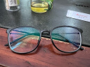 目匠 复古近视眼镜男女款 防辐射眼镜框超轻眼镜架文艺潮护目镜 2212 经典黑 变色配镜（1.61变色镜片） 实拍图