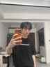 全品屋全身镜穿衣镜落地镜挂门服装店试衣壁挂镜一体简约北欧风黑160 实拍图