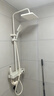 九牧优选淋浴花洒套装钢琴按键恒温增压喷头家用浴室卫生间手持淋雨器 【YF1-6001】奶白色-四档数显恒温款 花洒套装 实拍图