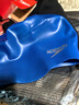 速比涛（Speedo）成人泳帽长发防水护耳3D大号硅胶泳帽 浅水蓝 实拍图
