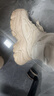 骆驼（CAMEL）老爹鞋女网布皮面拼接双系带厚底休闲鞋 L24S283079 杏色 35 实拍图