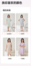 顶瓜瓜睡裙女纯棉春夏舒适短袖可外穿睡衣家居服女23337 卷舒蓝 170  实拍图