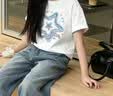 真维斯（Jeanswest）女童短袖t恤2026新款白色纯棉上衣服儿童夏季薄款夏装时髦童装 【纯棉短袖两件装】蓝亮片兔兔_5+白编织星星_5 150 【推荐体重70-85斤】 实拍图