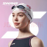 SWANS泳镜女进口防水防雾高清泳帽套装近视游泳眼镜潜水装备樱花平光 实拍图