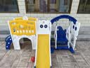 KIDDIPLAY儿童滑滑梯室内家用2至10岁宝宝滑梯秋千二合一攀爬架多功能乐园 蓝小神童组合+基础过道 无规格 实拍图