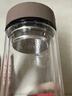 富光 男女士双层玻璃杯 高硼硅玻璃304茶隔水杯子 带茶隔泡茶杯500ml 实拍图