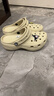 卡骆驰（CROCS）白鹿同款经典云朵洞洞鞋时尚百搭女鞋花园鞋沙滩鞋|206750 骨白色-2Y2(含智必星) 36 /37(230mm) 实拍图
