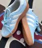 adidas「T头鞋」BARREDA板鞋德训鞋男女阿迪达斯轻运动 薄荷绿/汉玉白/树脂黄   37 实拍图