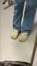 卡骆驰（CROCS）白鹿同款云朵洞洞鞋|206750 骨白色-2Y2 35(220mm) 实拍图