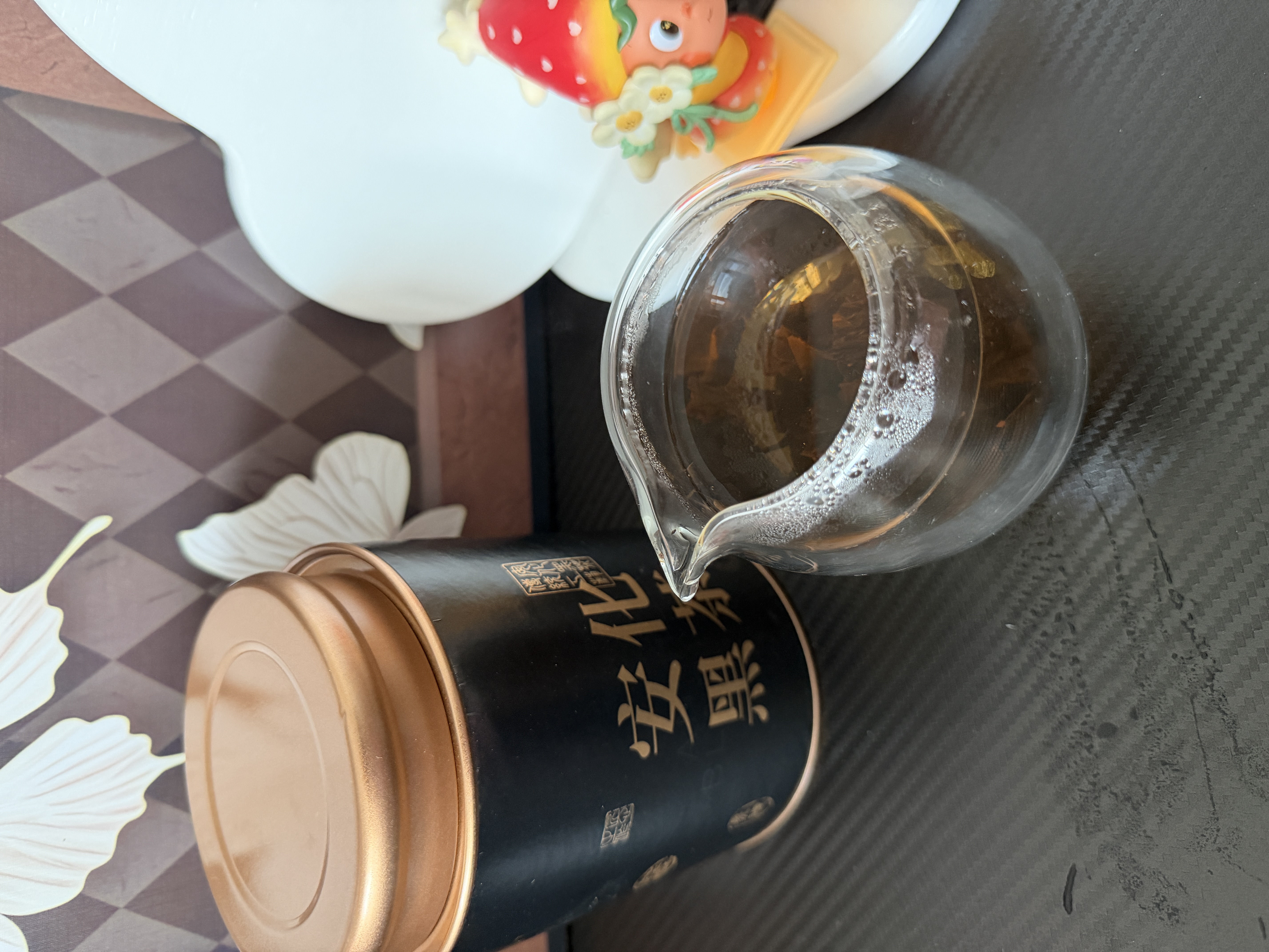 七春安化黑茶500g 陈香黑砖茶湖南特产金砖茶叶中秋节送长辈老丈人礼 实拍图