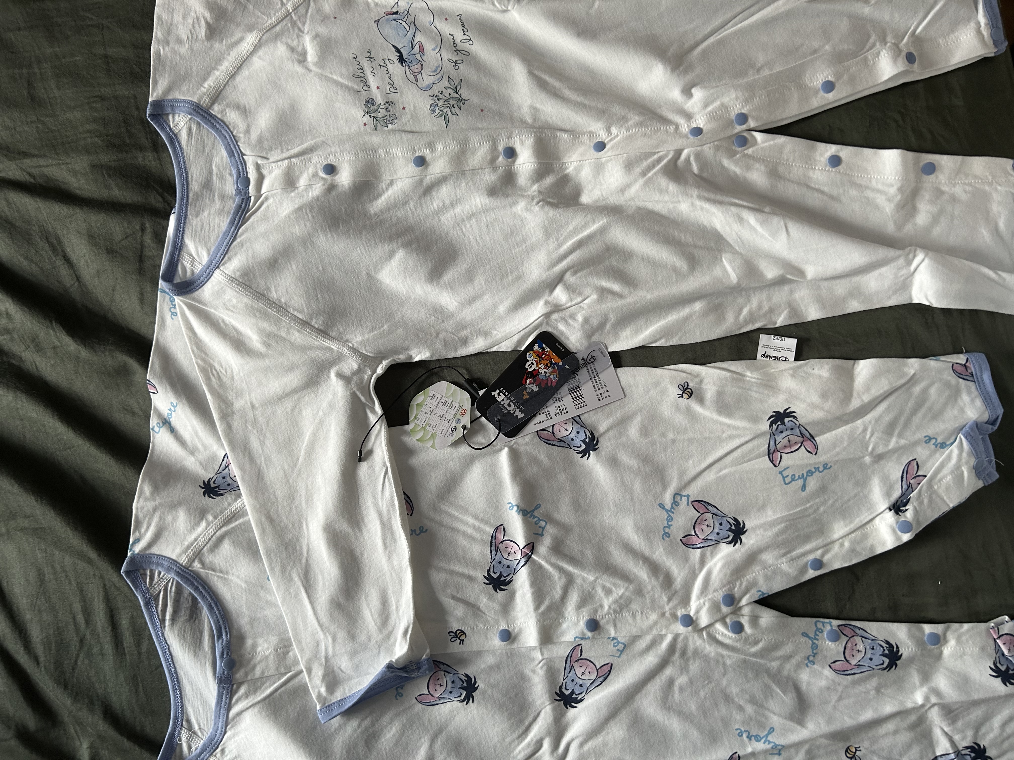 迪士尼婴儿衣服新生儿夏季薄款连体衣纯棉爬爬服满月宝宝百天包屁睡衣 实拍图